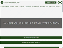 Tablet Screenshot of jackkramerclub.com